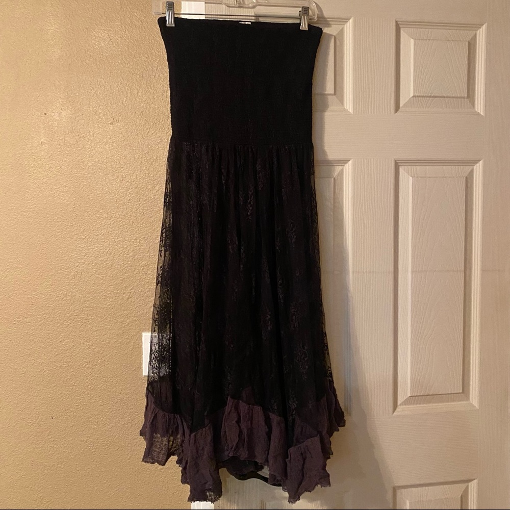 Free People Strapless Lace Dress
